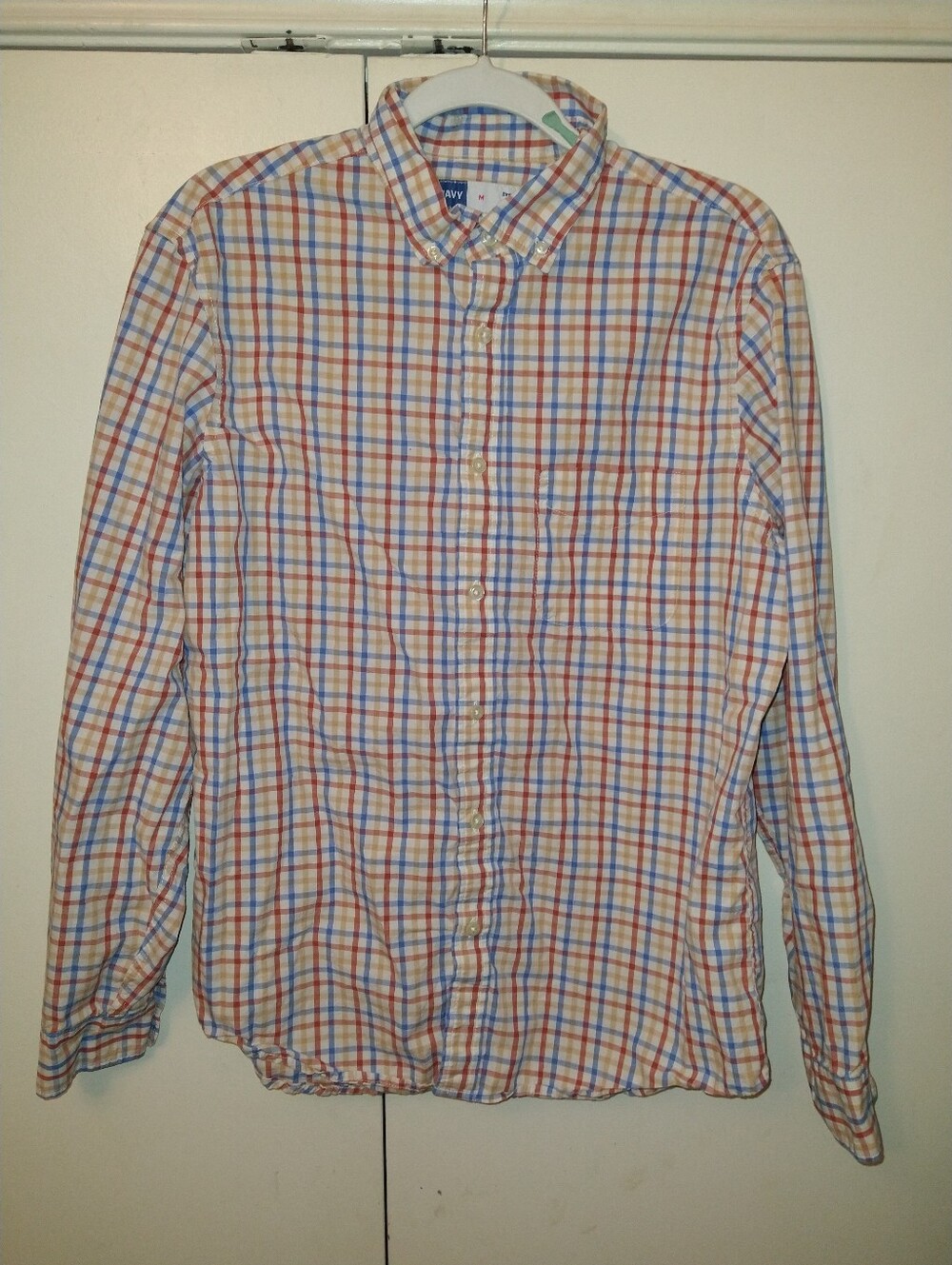 Old Navy Everyday Shirt Regular Fit Stretch Button Down Shirt Men's sz Medium